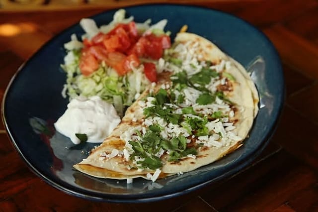 Spinach Quesadilla.